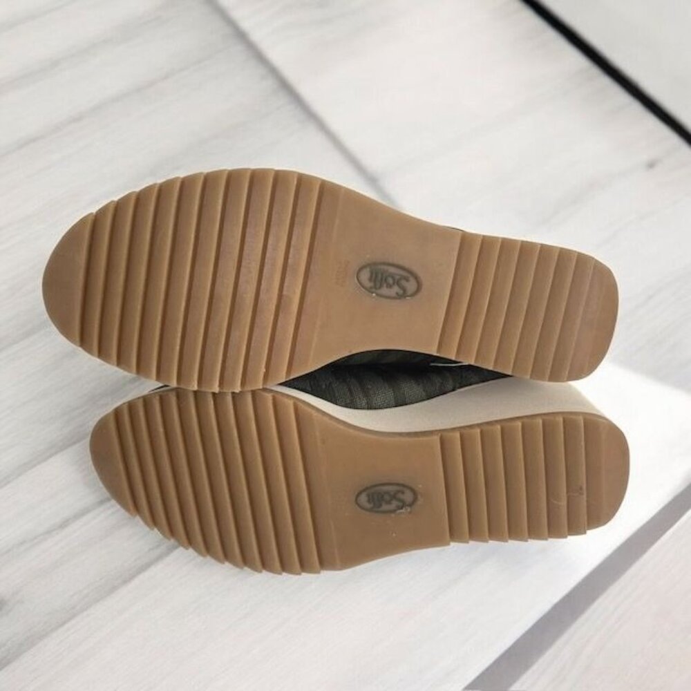 Söfft Elesia Camouflage Knit Wedge Bootie Green Size 11 - Picture 4 of 12